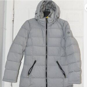 Andrew Marc Ladies' Long Stretch Parka Coat Fur Lined Hood Jacket - Size XL